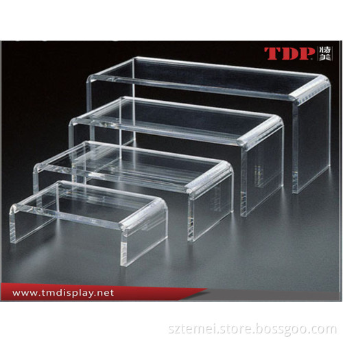 customized clear acrylic riser display